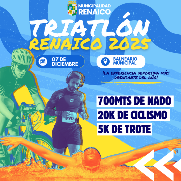 Se viene la Triatlón de Renaico 2025