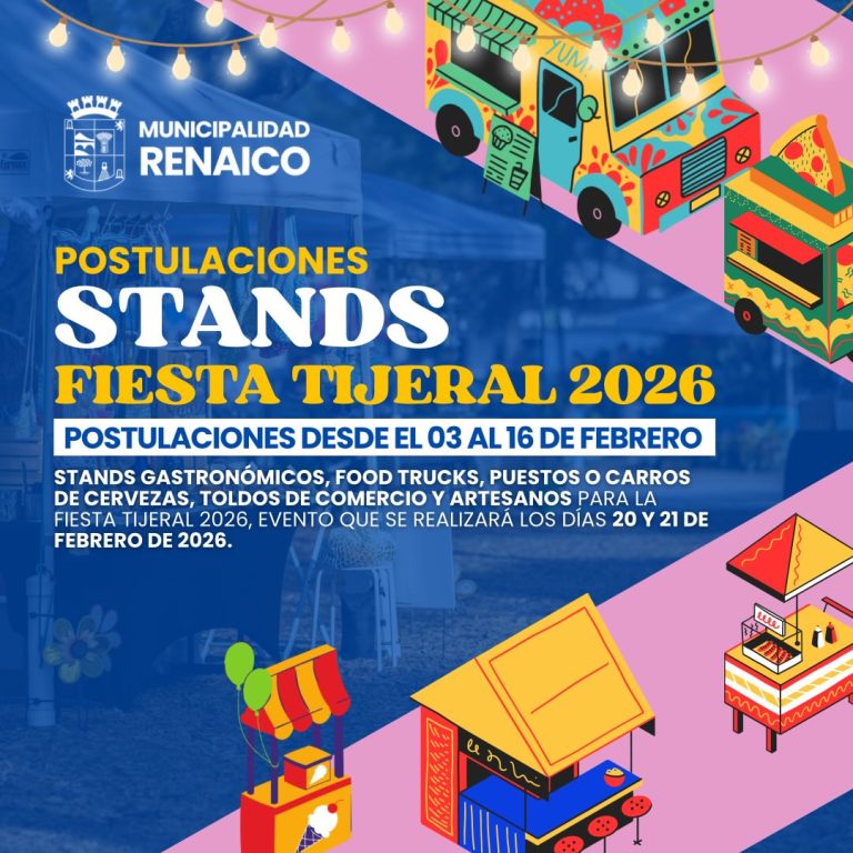 Municipalidad de Renaico abre postulaciones para stands de la Fiesta Tijeral 2026